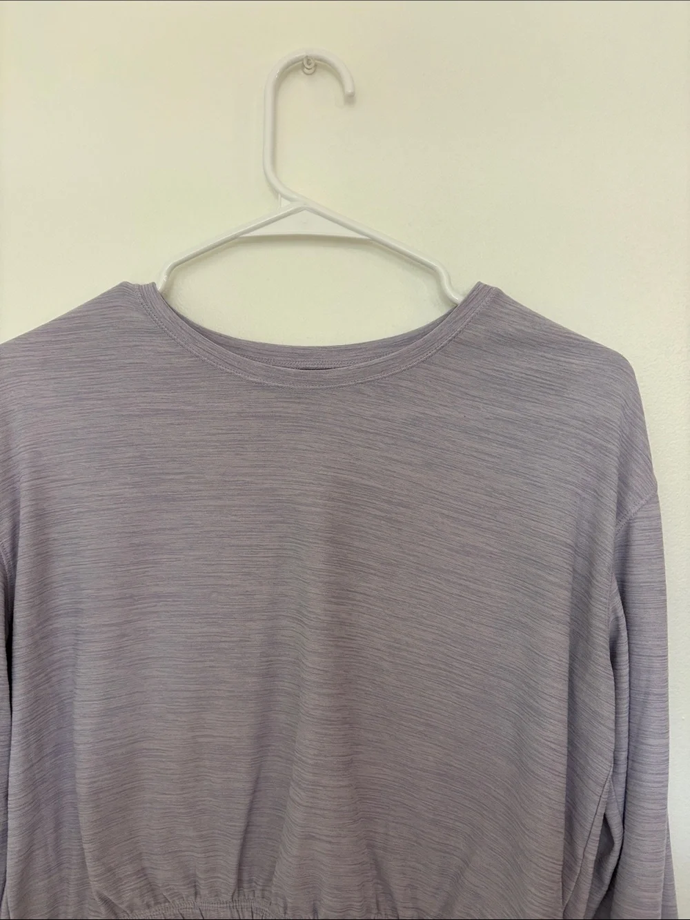 Old Navy Cropped Long-Sleeve Top in Light Lavender